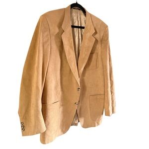 Vintage Elkridge Men's Tan Blazer women’s oversized jacket front pockets